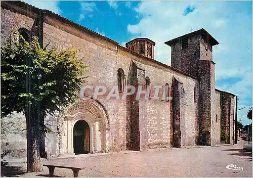 Moderne Karte Vertheuil (Gironde) Abbatiale St Pierre (XIIe et XVe S)