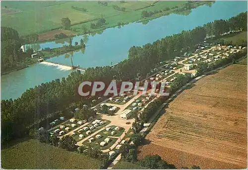 Cartes postales moderne Camping Municipal de Parcieux et la Saone