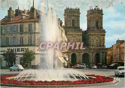 Moderne Karte Auch (Gers) Le Jet d'Eau de la Place de la Liberation