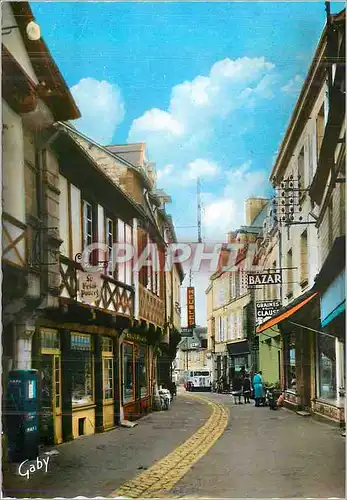Moderne Karte Pontivy (Morbihan) Rue du Fil Le petit poucet Bazar