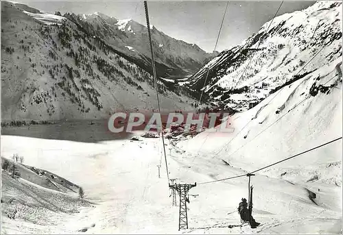 Moderne Karte Au Pays du Mont Blanc Le Tour (Hte Savoie) alt 1462 m Vu sous la Neige