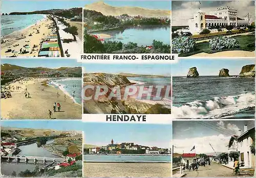 Cartes postales moderne Hendaye Frontiere Franco Espagnole