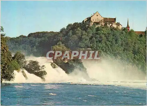 Cartes postales moderne Schaffhausen Rheinfall mit SchloB Laufen