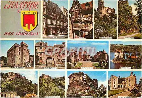 Cartes postales moderne l'Auvergne ses Chateaux Riom Maison des Consuls Thiers Maison du Pirou Royat le Paradis