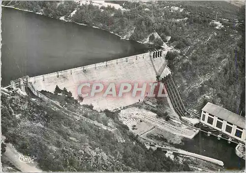 Moderne Karte Pres Pontivy Mur de Bretagne (C du N) Vue Aerienne l'Usine et la Barrage de Guerledan