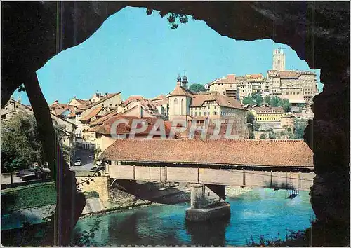 Cartes postales moderne Fribourg Pont de Berne
