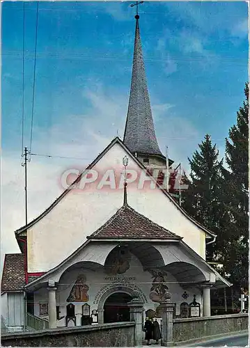 Cartes postales moderne Fribourg l'Eglise de Bourguillon XVe s