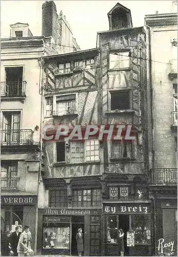 Cartes postales moderne Nantes Belles Images du Passe Vieille Maison du XIVe Siecle Rue de Verdun