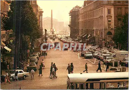 Cartes postales moderne Lumieres et Scenes de Paris la Rue Royale l'obelisque de Louqsor