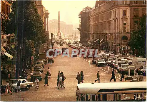 Moderne Karte Lumieres et Scenes de Paris la Rue Royale l'obelisque de Louqsor