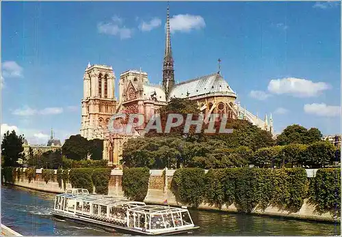 Cartes postales moderne Paris la Cathedrale Notre Dame et la Seine