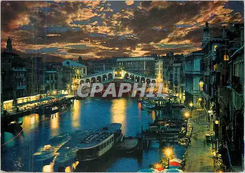 Cartes postales moderne Venezia Canal Grand et Pont de Rialto