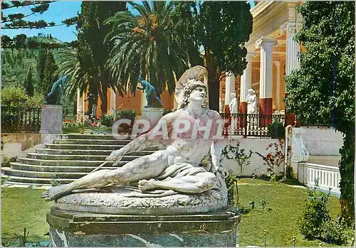 Cartes postales moderne Corfou Achilleon Achille Mourant