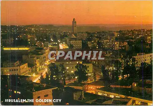 Cartes postales moderne Jerusalem  the Golden City Partial View at Night