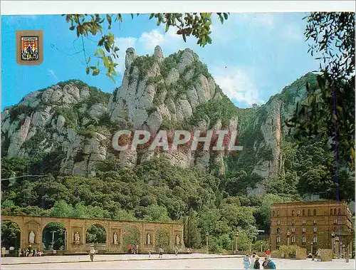 Cartes postales moderne Montserrat Detail des Places du Sanctuaire