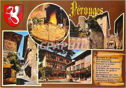 Moderne Karte Perouges (Ain) Cite Medievale