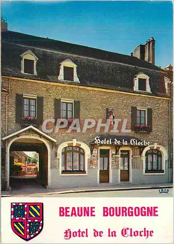 Moderne Karte Beaune Bourgogne Cote d'Or Hotel de la Cloche