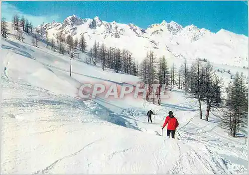 Moderne Karte Vallee de la Guisanne (H A) Chantemerle Serre Chevalier Ski