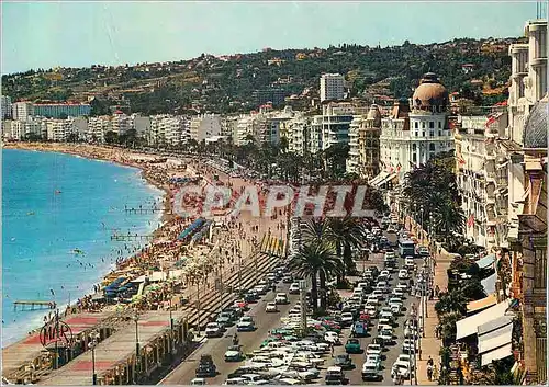 Moderne Karte Nice la Cote d'Azur la Promenade des Anglais