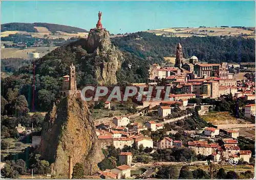 Moderne Karte le Puy en Velay (Haute Loire) Vue Generale Chapelle Saint Michel