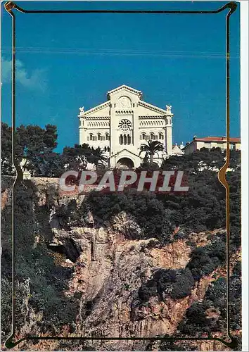 Cartes postales moderne Principaute de Monaco la Cathedrale vue de la Mer