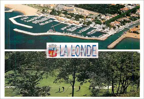 Moderne Karte La Londe Les Maures Au Soleil de la Cote d'Azur Le Port Miramar Le Golf de Valcros