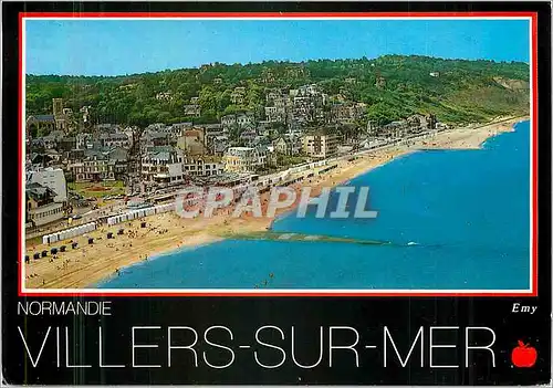 Cartes postales moderne Villers sur Mer (Calvados) Normandie Vue Aerienne de la Plage et du Front de Mer