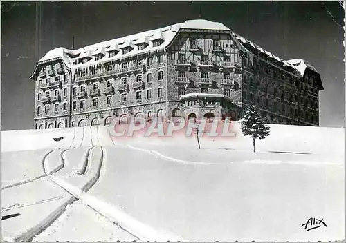 Moderne Karte Luchon Superbagneres (alt 1800 m) Le Grand Hotel de Superbagneres en Hiver Les Pyrenees