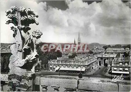 Cartes postales moderne Nancy Vue sur L'Arc de Triomphe et l'Eglise St Epvre