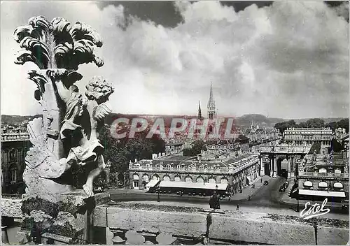 Moderne Karte Nancy Vue sur L'Arc de Triomphe et l'Eglise St Epvre