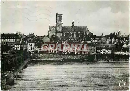 Moderne Karte Nevers La Loire et La Ville