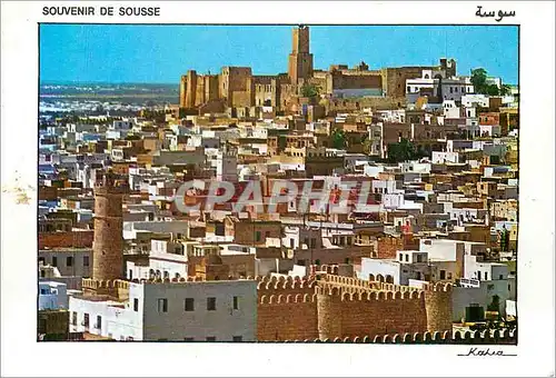 Cartes postales moderne Souvenir de Sousse Vue sur le Medina
