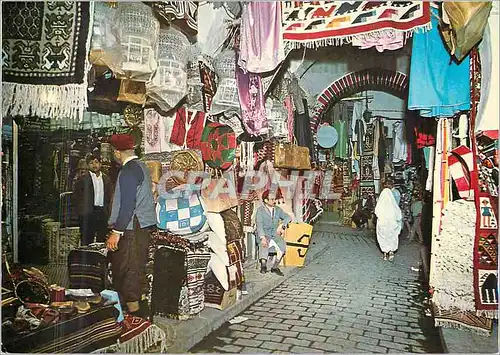 Cartes postales moderne Tunis Souk des Etoffes