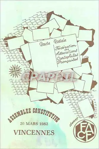 Cartes postales moderne Vincennes Assemblee Constitutive 20 Mars 1982