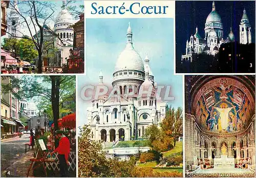 Cartes postales moderne Paris Basilique de Sacre Coeur