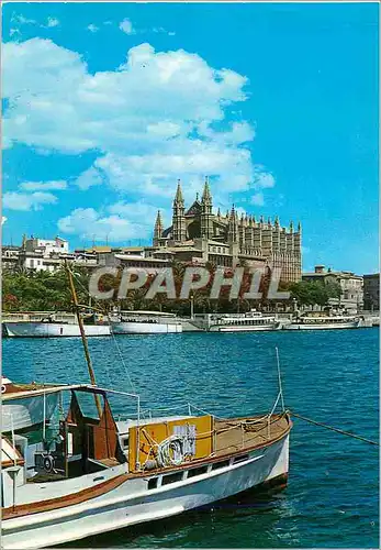 Moderne Karte Mallorca (Baleares) Espana Palma La Catedral