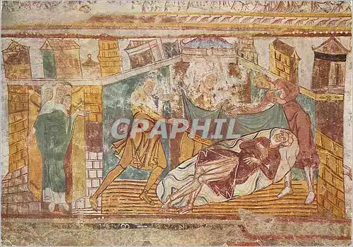 Cartes postales moderne Saint Savin sur Gartempe (Vienne) Peinture Murale de la Tribune de L'Eglise Fin XIe Debut XIIe S