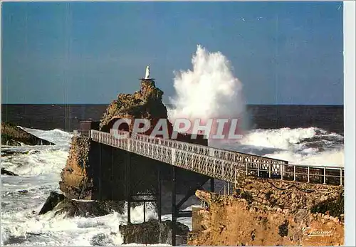 Cartes postales moderne Biarritz Rocher de la Vierge