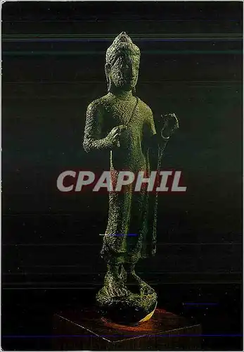 Cartes postales moderne Buddha in Argumentation Found at Ban Na Fai Muang District Chai Ya Phum Province Bronze Height 1