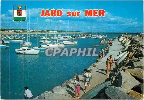 Moderne Karte Jard sur Mer (Vendee) la Jetee et le Port