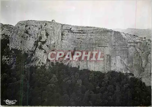 Moderne Karte la Ste Baume Plan d'Aups (Var) Vue Aerienne sur la Grotte et Chapelle du St Pilon