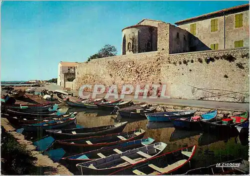 Moderne Karte Meze (Herault) Port des Barques Eglise des Penitents