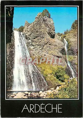 Moderne Karte Cascade du Ray Pic (Ardeche)