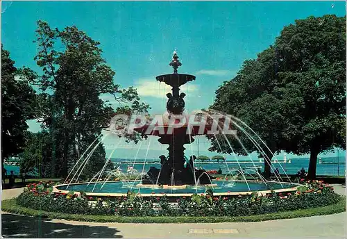 Cartes postales moderne Geneve Fontaine Jardin Anglais