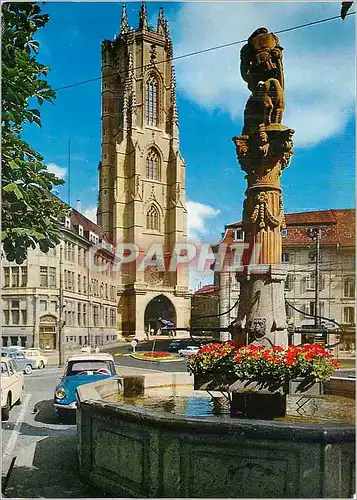 Cartes postales moderne Fribourg La Cathedrale St Nicolas