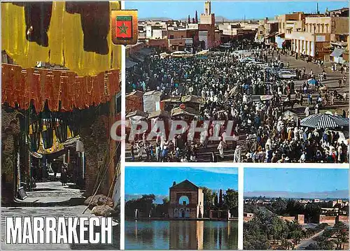 Cartes postales moderne Marrakech Tintoreros Plaza Djemao El Fna