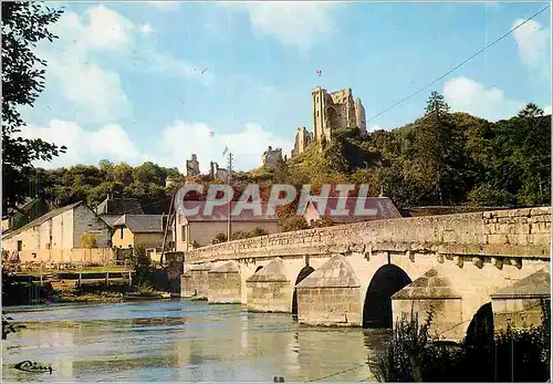 Cartes postales moderne Lavardin (L et Ch) Le Pont sur le Loir et le Chateau (Mon Hist des XIIe XIVe et XVe S)