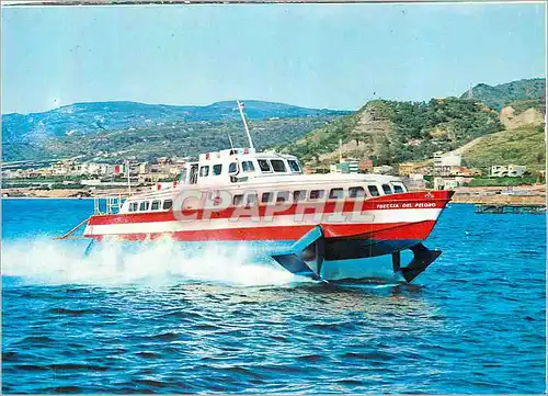 Moderne Karte Messina Le Aliscafo Bateau