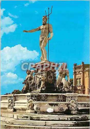 Moderne Karte Messina Fontaine du Neptune