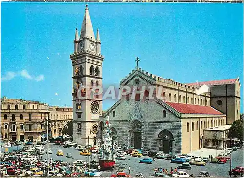 Moderne Karte Messina Agosto Messinese La Vara en Place de la Cathedrale